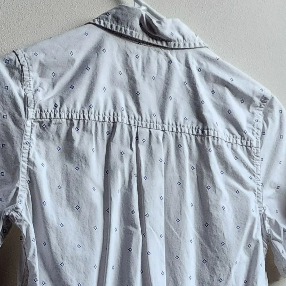 Children's Place White Button Down Shirt Size 10/12